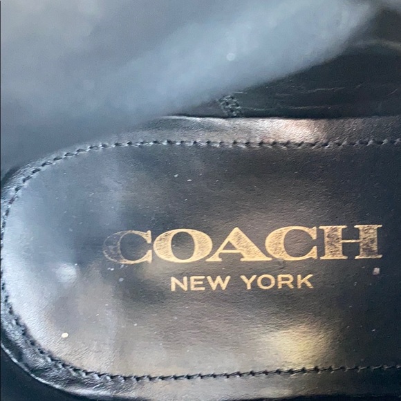 Coach Bryant Wingtip Boots Black size 8.5D - Picture 6 of 6